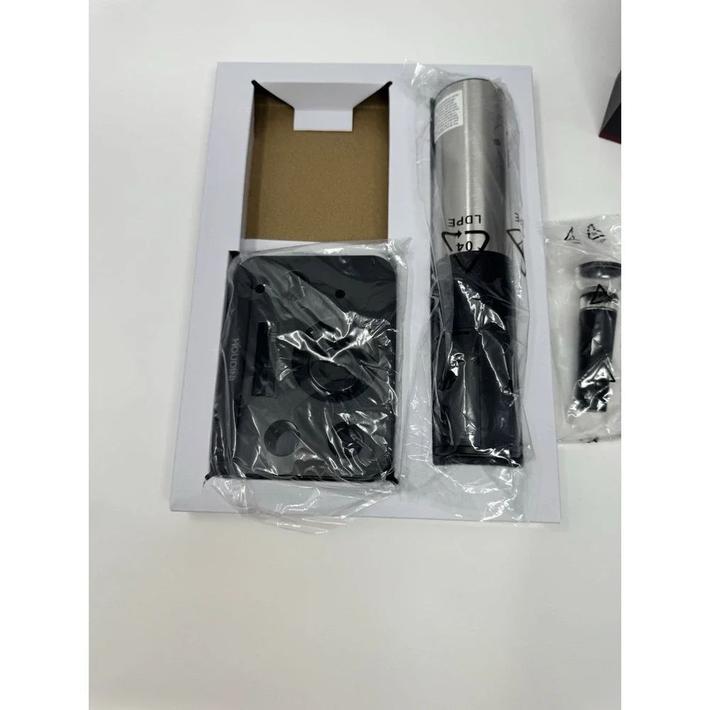 Electric Wine Opener Set with Foil Cutter and Stoppers (Partial Set) w/ Box